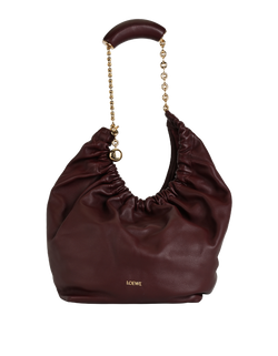Medium Squeeze, Leather, Burgundy, MIS, 3*